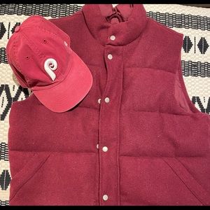 Old navy fleece down vest